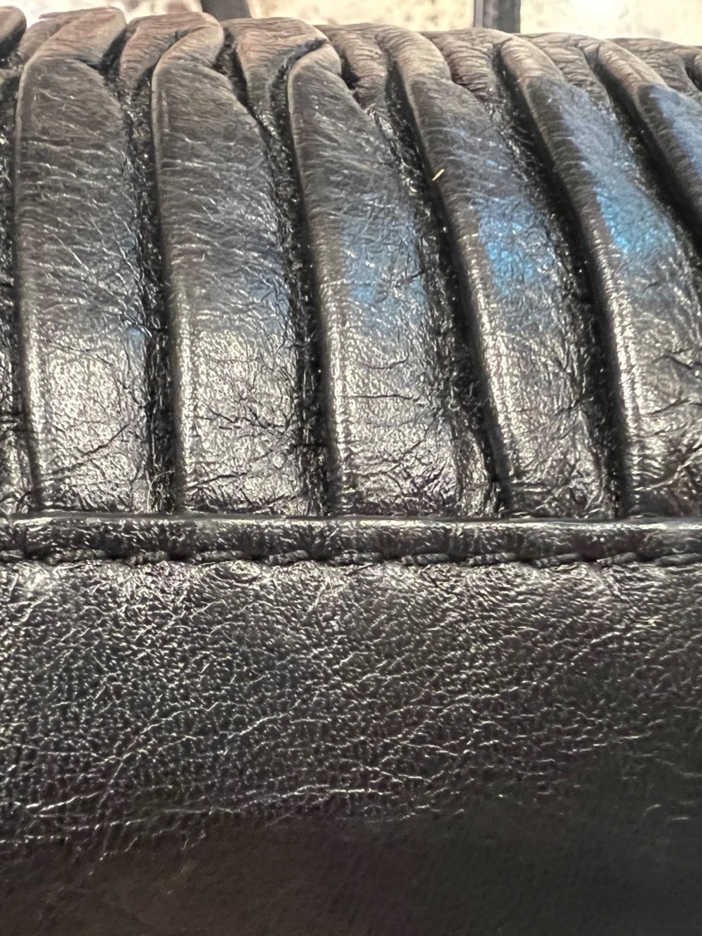 Coach Taylor Pleated Gathered Alexis Leather Satchel Carryall Tote in Black - Picture 12 of 15